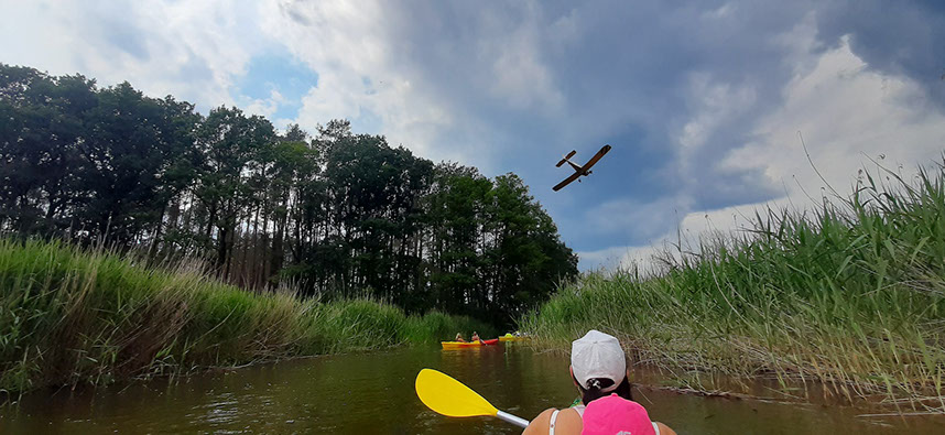 Spływ kajakiem rzeką Obrą w Międzyrzeczu